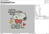 Snoopy Valentine Embroidery