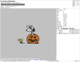 Snoopy Pumpkin V2 Embroidery