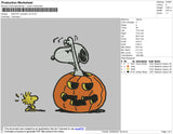 Snoopy Pumpkin V2 Embroidery