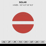 SOLAR  Embroidery