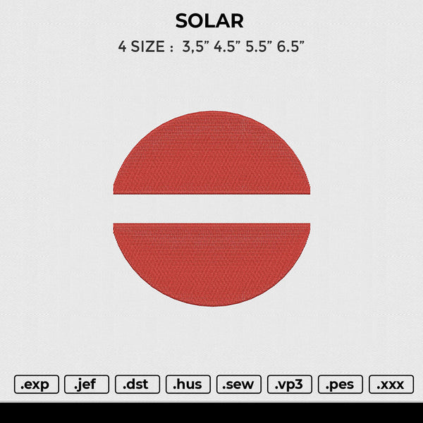 SOLAR  Embroidery
