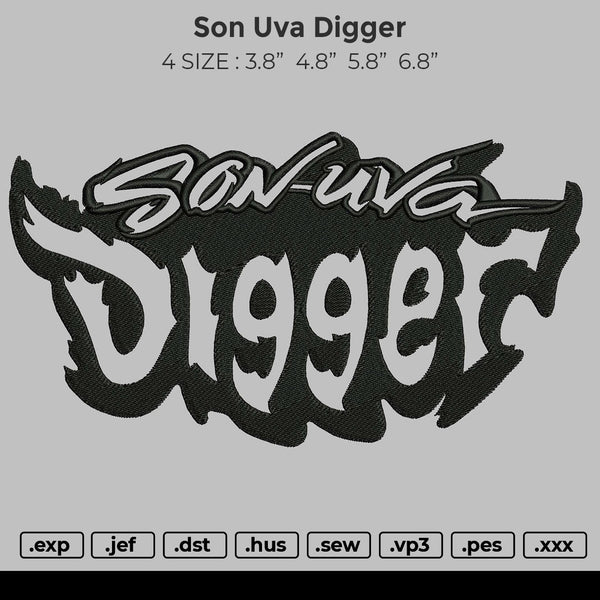 Son Uva Digger Embroidery