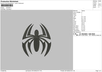 Spider Embroidery File 6 sizes
