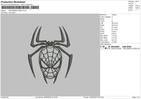 Spiderman Mask Embroidery