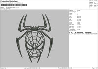 Spiderman Mask Embroidery