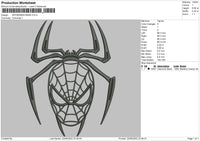Spiderman Mask Embroidery