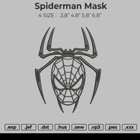 Spiderman Mask Embroidery