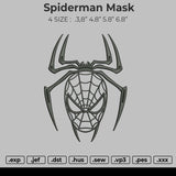 Spiderman Mask Embroidery