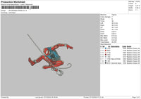 Spider W Embroidery File 6 sizes