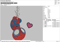 Spiderman Chibi Embroidery