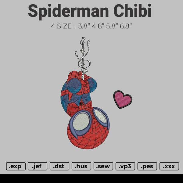 Spiderman Chibi Embroidery