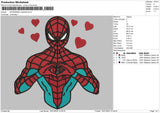 Spiderman Valentine Embroidery