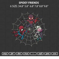 Spidey Friends Embroidery File 6 sizes