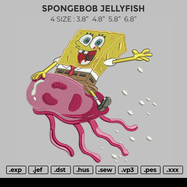Spongebob Jellyfish Embroidery