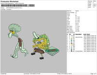 Spongebob Squidword Embroidery