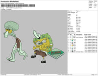 Spongebob Squidword Embroidery