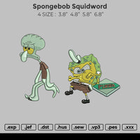 Spongebob Squidword Embroidery