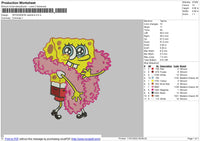 Spongebob Valentine Embroidery