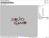 Squid Games Embroidery
