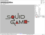 Squid Games Embroidery