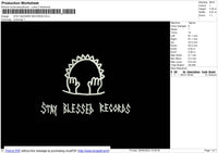 STAY BLESSED RECORDS Embroidery