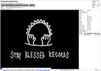 STAY BLESSED RECORDS Embroidery