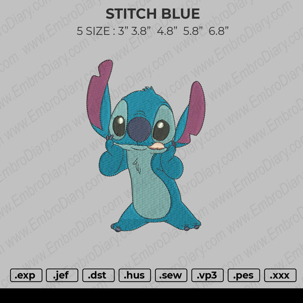 Stitch Blue Embroidery