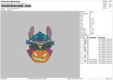 Stitch Pumpkin 23 Embroidery File 6 sizes