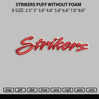 Strikers Puff Without Foam Embroidery