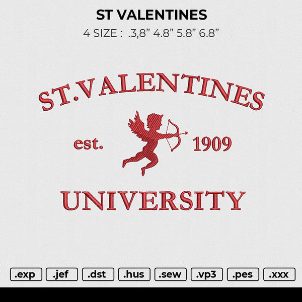 ST VALENTINES Embroidery