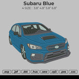 Subaru Blue Embroidery
