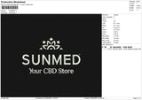 Sunmed Embroidery File 6 sizes