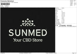 Sunmed Embroidery File 6 sizes