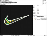 SWOOSH Jamaican flag