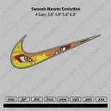 Swoosh Naruto Evolution Embroidery