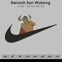 Swoosh Sun Wukong Embroidery