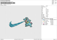 swosh totodile Embroidery