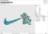 swosh totodile Embroidery