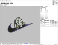 Swoosh 05 Anime Embroidery