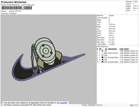 Swoosh 05 Anime Embroidery