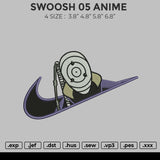 Swoosh 05 Anime Embroidery