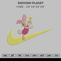 Swoosh Plaget Embroidery
