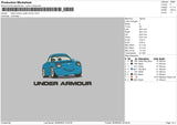 Sally Under Armour Embroidery File 6 sizes