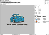 Sally Under Armour Embroidery File 6 sizes