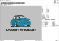 Sally Under Armour Embroidery File 6 sizes