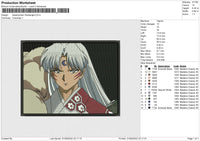 Sesshomaru Rectangle Embroidery