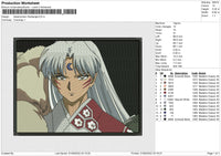 Sesshomaru Rectangle Embroidery