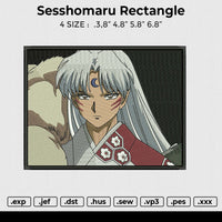 Sesshomaru Rectangle Embroidery