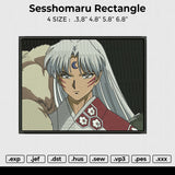 Sesshomaru Rectangle Embroidery