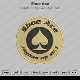 Shoe Ace Embroidery